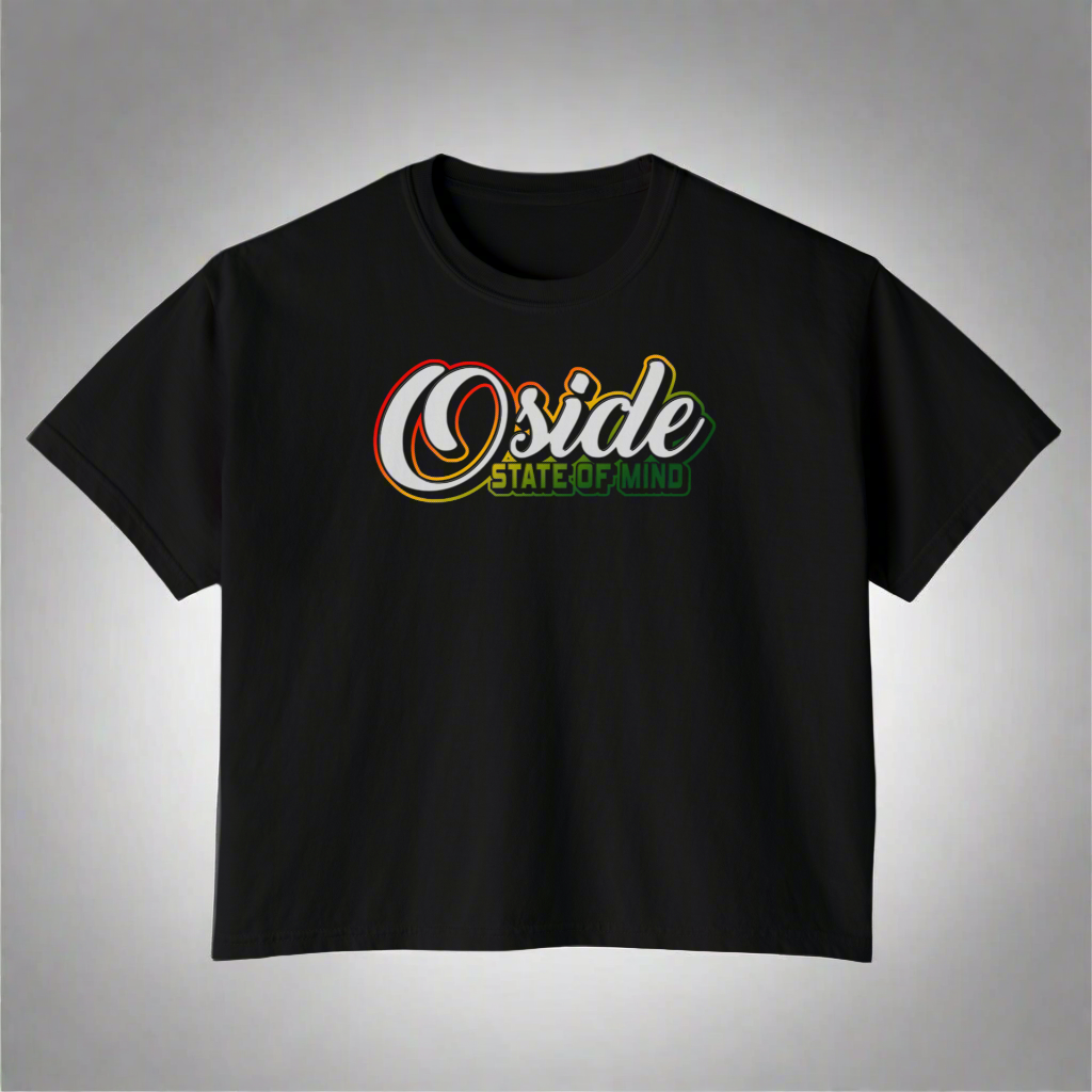 Women's OSIDE SoM T-Boxy Tee (Red/Gold/Green)