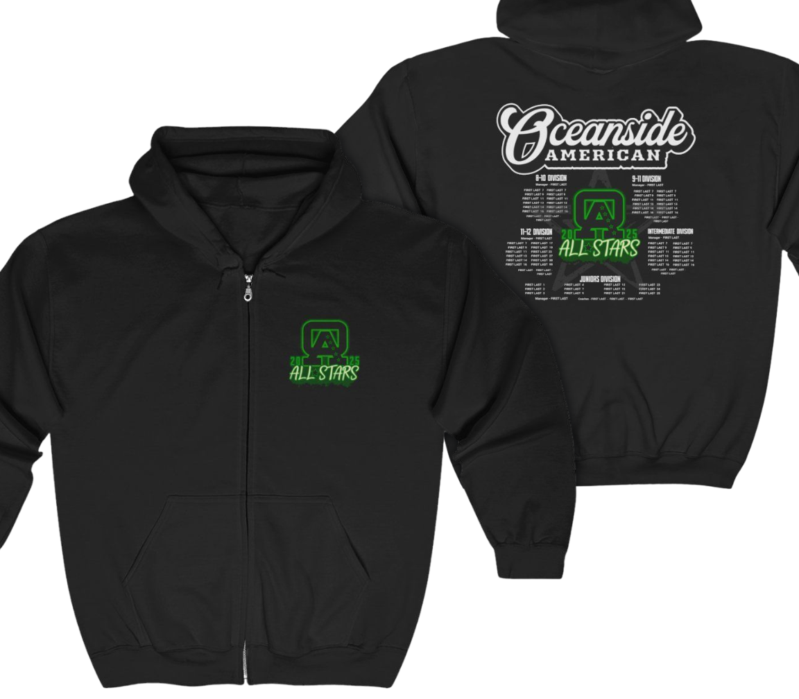 OALL 2025 All-Stars Roster Softstyle® Full-Zip Hoodie