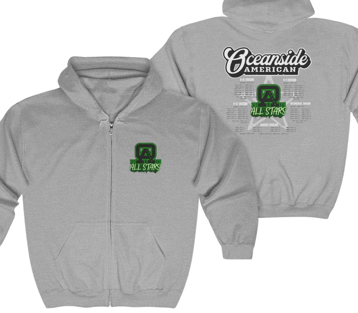 OALL 2025 All-Stars Roster Softstyle® Full-Zip Hoodie