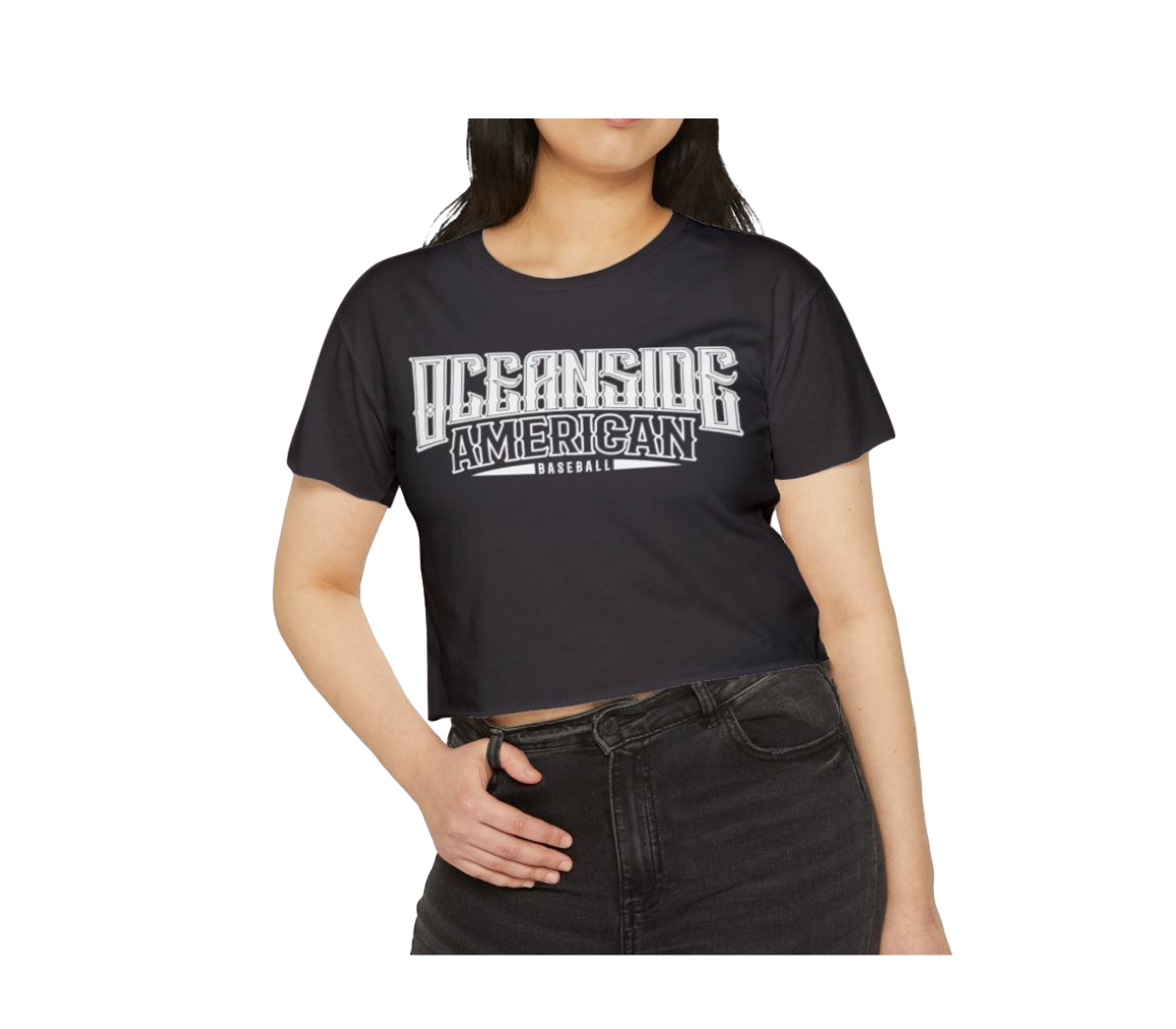Women's OALL Baseball Crop Tee