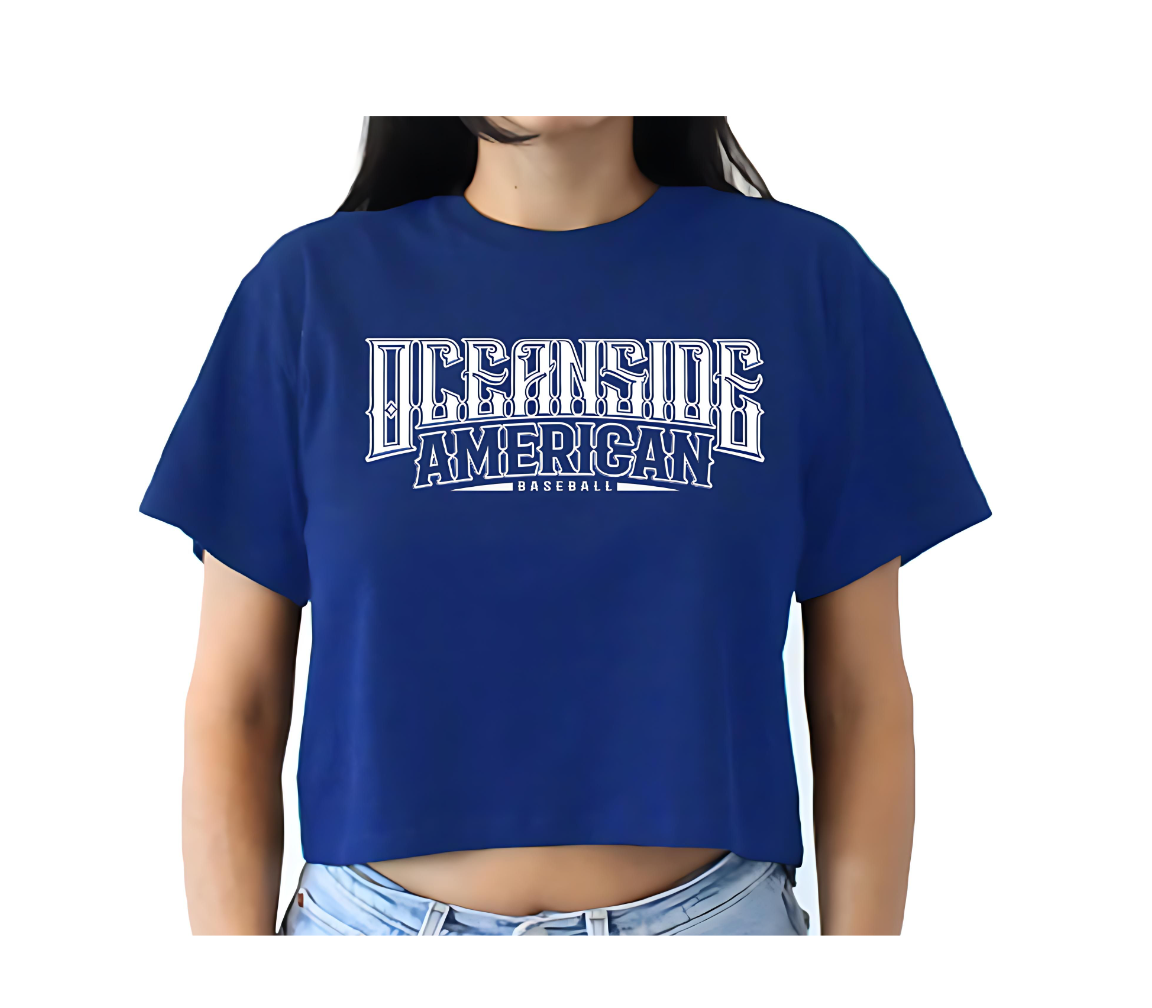 Women's OALL Baseball Crop Tee