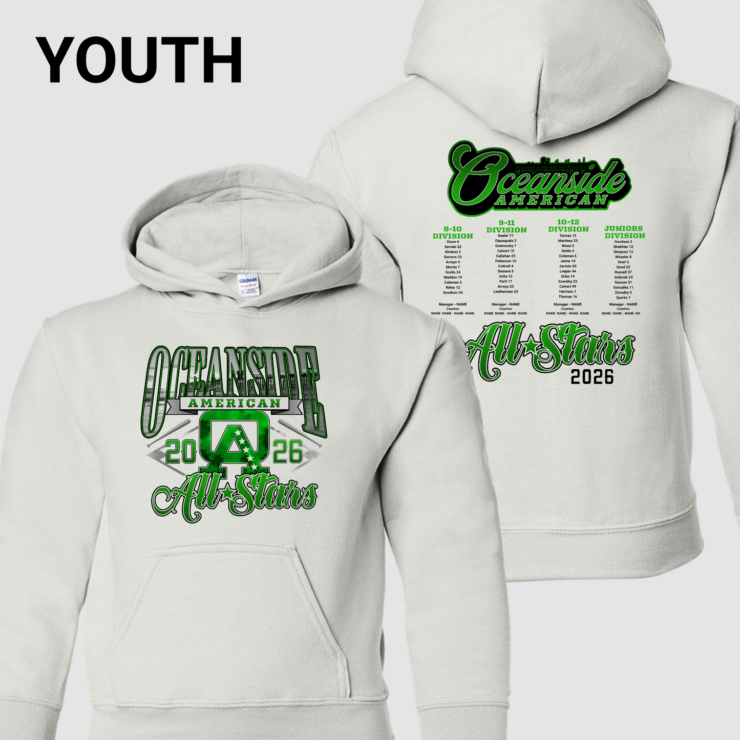 YOUTH OALL 2026 ALL-STARS ROSTER Hoodie