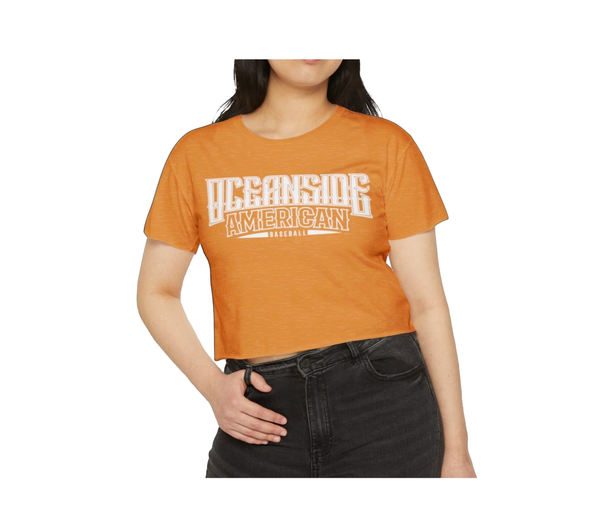 Women's OALL Baseball Crop Tee