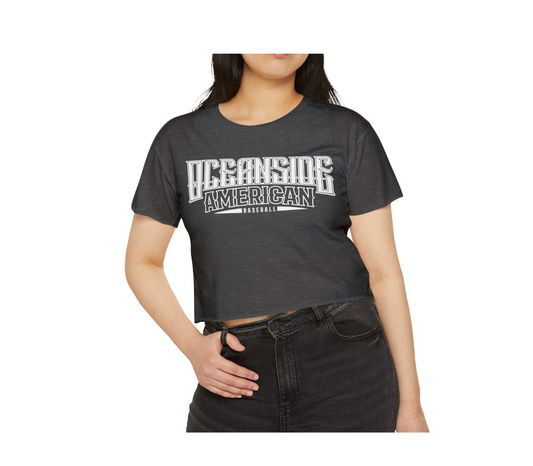 Women's OALL Baseball Crop Tee